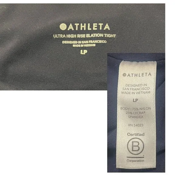 Athleta Ultra High Rise Elation Legging- Navy, LP - Picture 9 of 9